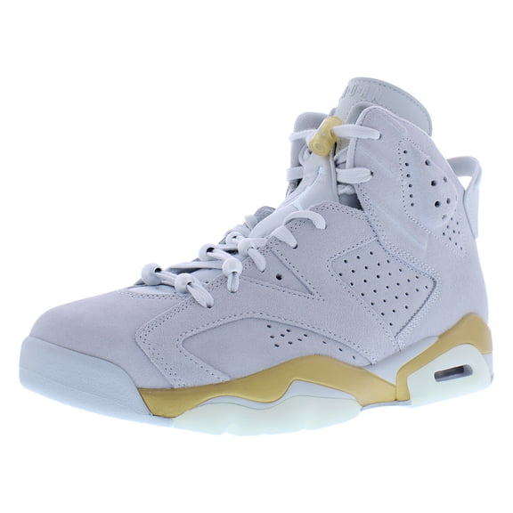 Nike Air Jordan 6 Retro Womens Shoes Size 5.5, Color: Pure Platinum/Glacier Blue