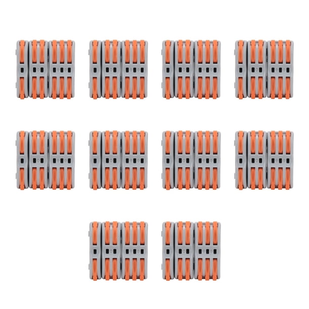 Conector de cable, 30 piezas, bloque de terminal rápido, conector de cable rápido, terminal divisor de cable, grado profesional