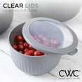 thumbnail image 3 of COOK WITH COLOR Meal Prep Containers Wide Mixing Bowls Food Storage Containers with Lids, Multicolor Black White Deep 12 Pcs, 3 of 8