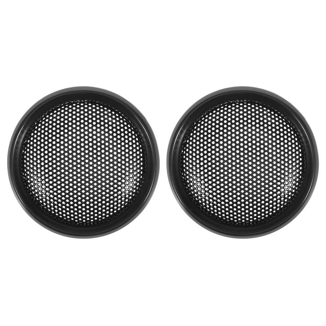 2uds 1'' Negro Coche Audio Altavoz Funda Malla Subwoofer Rejilla Protector