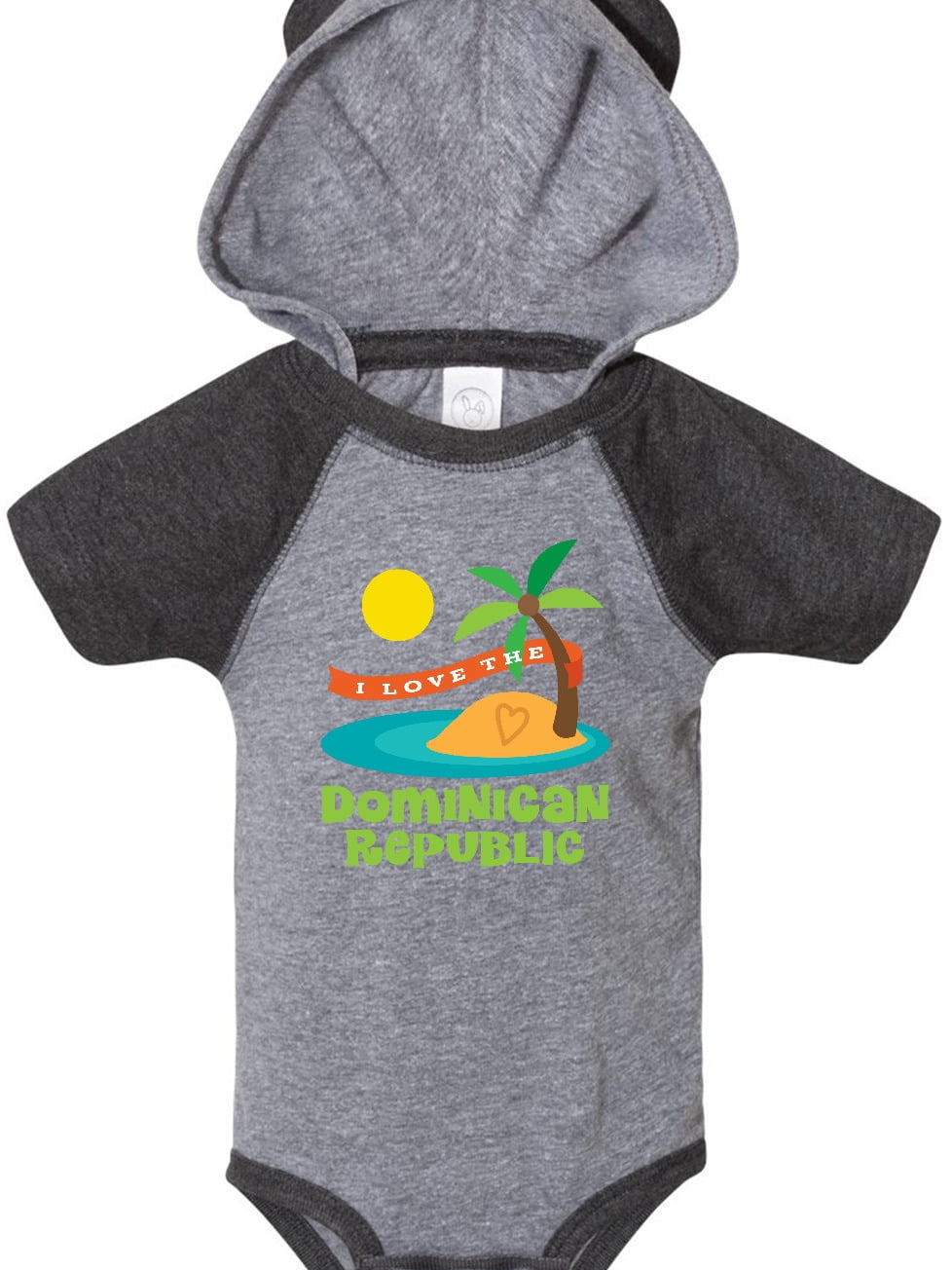 Inktastic I Love The Dominican Republic Infant Creeper Tropical Island Country
