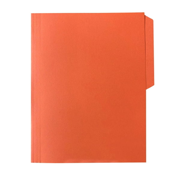 Fólder de Color Naranja, Oxford, Tamaño Carta, Ceja 1/2, paquete con 25