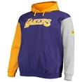 thumbnail image 2 of Men's Fanatics Purple/Gold Los Angeles Lakers Big & Tall Double Contrast Pullover Hoodie, 2 of 4