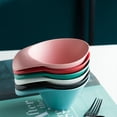 thumbnail image 4 of Asymmetric Ceramic Bowl Modern Matte Salad Bowl Saucer Appetizer Tableware (Red), 4 of 8