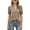 Khaki, variant on New Women's Casual V-Neck Solid Color Puff Sleeve Loose T-Shirt