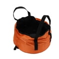 thumbnail image 1 of Portable Wash Basin, Collapsible Wash Container Multi Purpose Polyester Lightweight  For Camping Orange, 1 of 8