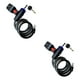 thumbnail image 1 of Eigraketly Cerradura de seguridad Cerradura de bicicleta antirrobo de acero inoxidable Bucle de seguridad portátil universal 2Conjunto, 1 of 6