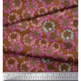 thumbnail image 2 of Soimoi Poly Georgette Tissu Fleur Impression Artistique Tissu par Yard 42 Pouces de Large, 2 of 3