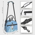 thumbnail image 4 of DouZhe Lunch Bags for Women and Men, Cartoon Cute Penguin Snow Animal Prints Reusable Portable Insulated Cooler Waterproof Lunch Tote Bag for Travel Work School Picnic, 4 of 7