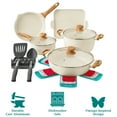 thumbnail image 4 of The Pioneer Woman Prairie Signature 14-Piece Cast Aluminum Cookware Set, Linen Speckle, 4 of 6