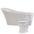 thumbnail image 2 of Anzzi Ftaz092-T063 Maple 67" Free Standing Acrylic Bathroom Combination Tub - White, 2 of 4