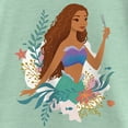 thumbnail image 2 of Girl's The Little Mermaid Ariel Dinglehopper Portrait  Graphic Tee Mint Small, 2 of 4