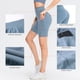 thumbnail image 5 of Pantalones cortos de yoga para mujer con bolsillos Cintura alta Medias deportivas Estiramiento, 5 of 8