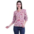 thumbnail image 2 of Moomaya Blouses pour Femmes Hauts Mode Imprimé Manches Évasées Robe Vêtements Décontractés, 2 of 4