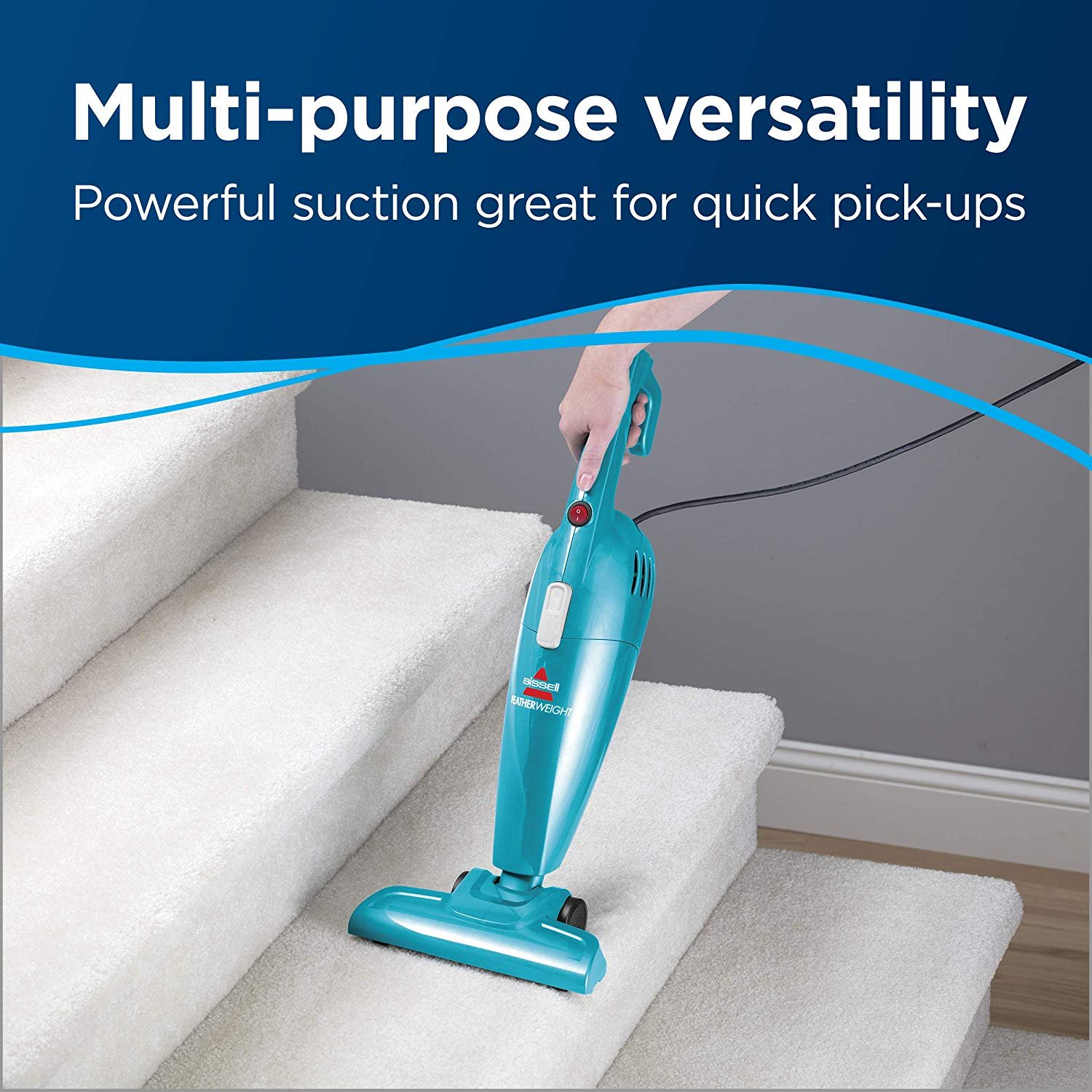 Bissell Featherweight Stick Lightweight Bagless Vacuum, 2033, One Size Fits All, Blue - image 4 of 10
