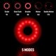 thumbnail image 2 of Lumire De Vlo Led Clignotante Arrire Puissante Lumire Rouge 5 Modes D'clairage, Batería Recargable Usb Tanche Para Vlos, Vtt, Scooters Et Plus, 2 of 5