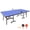 Blue 759, variant on Foldable 8ft Table Tennis Table for Indoor Games with Net, Paddles, and Balls - Mid-Size Ping Pong Table Set for Home Use, Blue MDF