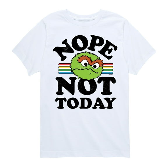 Sesame Street - Nope Not Today - Toddler and Youth Short Sleeve Graphic T-Shirt