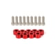 thumbnail image 1 of Sidaley 18 unids/set, espaciador de tornillo de motor Interior de coche, pieza de repuesto, pernos de reparación montados en vehículo, modificación de Vehículos, repuestos y accesorios Mis Rojo Sidaley  VI018820-01, 1 of 6