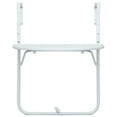 thumbnail image 4 of vidaXL Hanging Balcony Table Folding Outdoor Patio Table Rattan Look Plastic, 4 of 24