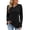 Black-button up blouse, variant on Womens Ribbed Knit Long Sleeve Tops Casual Button Cuff Pullover Sweaters Blouses