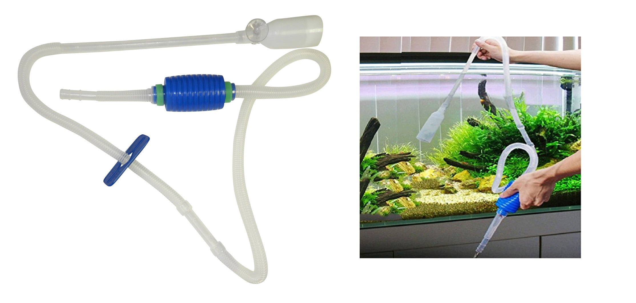Siphon Pump Cleaner Aquarium Fish Tank Water/Oil/Brewing Filter Syphon Pipettes