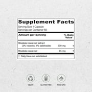 Vitanica Rhodiola Rosea Root Extract 200mg, Dr. Formulated, 3% Rosavins & 1% Salidroside, Rhodiola Root 85mg, Vegan, 60 Capsules (Rhodiola)