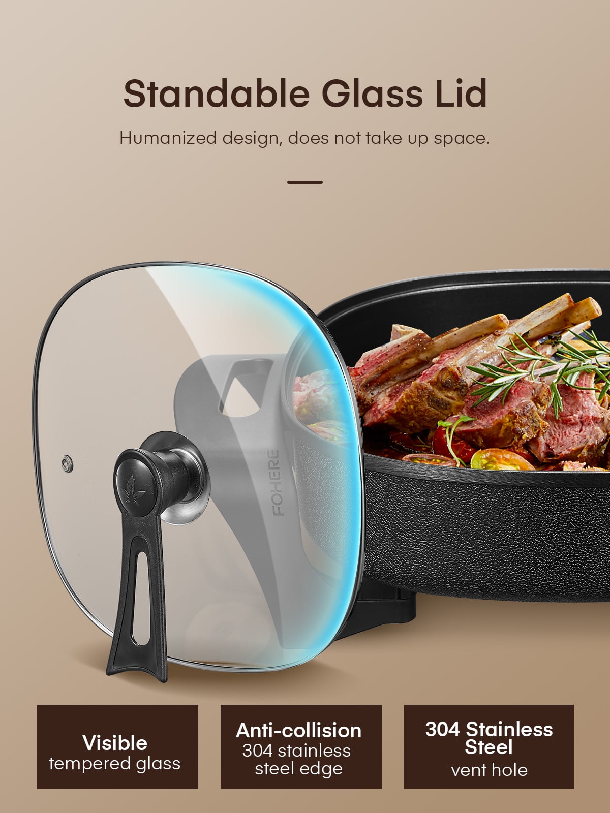 XH-3040-6 Electric Frying Pan Copper Electric Cooker Skillet Aluminum  Detachable Electric Skillet Price With Lid For Sale - Buy XH-3040-6 Electric  Frying Pan Copper Electric Cooker Skillet Aluminum Detachable Electric  Skillet Price