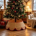 thumbnail image 7 of Qocolcyl Extra Large Rattan Christmas Tree Collar Basket - Rustic Handcrafted Christmas Tree Stand Cover Woven Tree Skirt Collar Christmas Tree Decoration Farmhouse Indoor Decorations for Home, 7 of 7