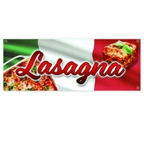 Lasagna 13 oz Vinyl Banner With Metal Grommets