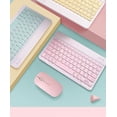 thumbnail image 3 of Universal wireless bluetooth keyboard for phablet phones, candy ultra-thin three-system universal keyboard and mouse set, 3 of 6