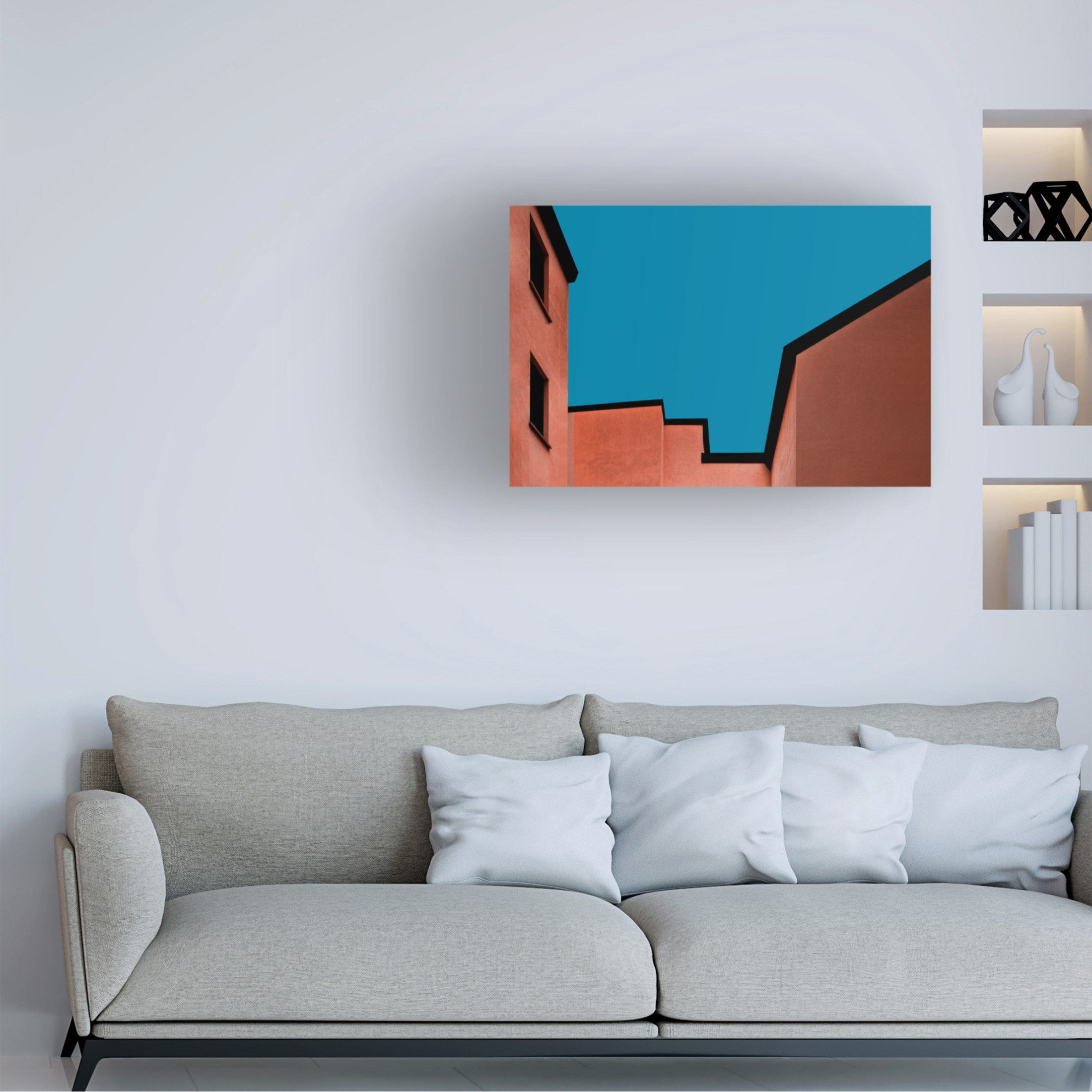 Canvas Wall Art - Inge Schuster 'Architecture Bologna' Wall Art for Living Room, Bedroom, or Office Décor by Trademark Fine Art - 24 x 16 Inches