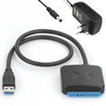 thumbnail image 2 of cable de disco duro usb3.0 a sata + fuente de alimentación europea Adepaton 2035545-2, 2 of 9