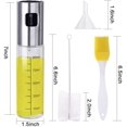 thumbnail image 6 of Myriann Oil Sprayer Oil Dispenser with Scale Transparent Food-Grade Portable Spray Bottle Vinegar Bottle Air Fryer Stainless Steel, 6 of 11