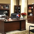 thumbnail image 2 of Anley Dominican Deluxe Desk Flag Set - 6 in x 4 in Miniature Dominican Desktop Flag Polyester, 2 of 7