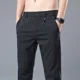 thumbnail image 3 of Pantalones de verano finos para hombre, pantalones casuales rectos para hombre, pantalones clásicos a rayas de talla grande, moda 2024, nuevos en oferta de poliéster de alta calidad, 3 of 5
