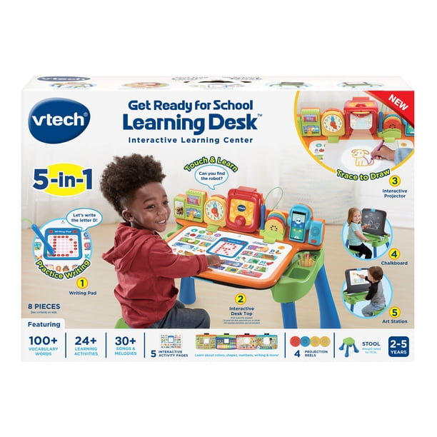 VTech MagiBureau Interactif et Musical 6 en 1 avec Tabouret (80-584905 VTech MagiBureau Interactif et Musical 6 en 1 avec Tabouret (80-584905