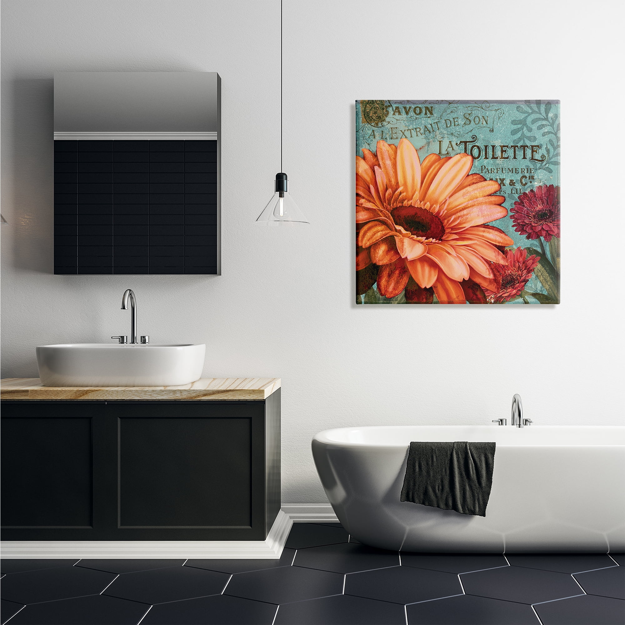 Stupell IndustriesColorful Daisies with Antique French BackdropCanvas Wall Art by Art Licensing Studio