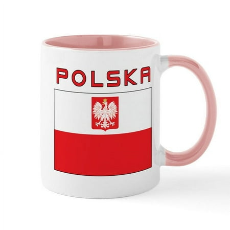 

CafePress - Polish Falcon Flag With Polska Mug - 11 oz Ceramic Mug - Novelty Coffee Tea Cup