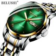 thumbnail image 1 of BELUSHI marca superior de lujo para hombre relojes luminosos a prueba de agua reloj de acero inoxidable cuarzo hombres fecha calendario reloj de pulsera de negocios Tan Jianjun  unisex, 1 of 2