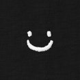 thumbnail image 2 of Dalix Lil Smile Face Embroidered Lightweight Relaxed Jersey Tee Summer Cute Short Sleeve T Shirt Womens in Black 2XL XX-Large, 2 of 5