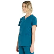 Scrubstar Women's Antimicrobial Premium Performance Notch Neck Top, Sizes XS-3XL