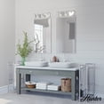 thumbnail image 3 of Hunter - Squire Manor 3-light Distressed White, Medium Size Vanity Light, Dimmable, Modern Style, for Bedrooms, Dining, Living Rooms - 19036, 3 of 7
