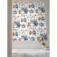 thumbnail image 3 of Thanksgiving Sheer Curtains 72 inches Long, Pumpkin Fall Sunflower Leaves Light Filtering Sheer Window Curtains Rod Pocket Voile Drapes for Bedroom Living Room, 52"W x 72"L 2 Panels, 3 of 7