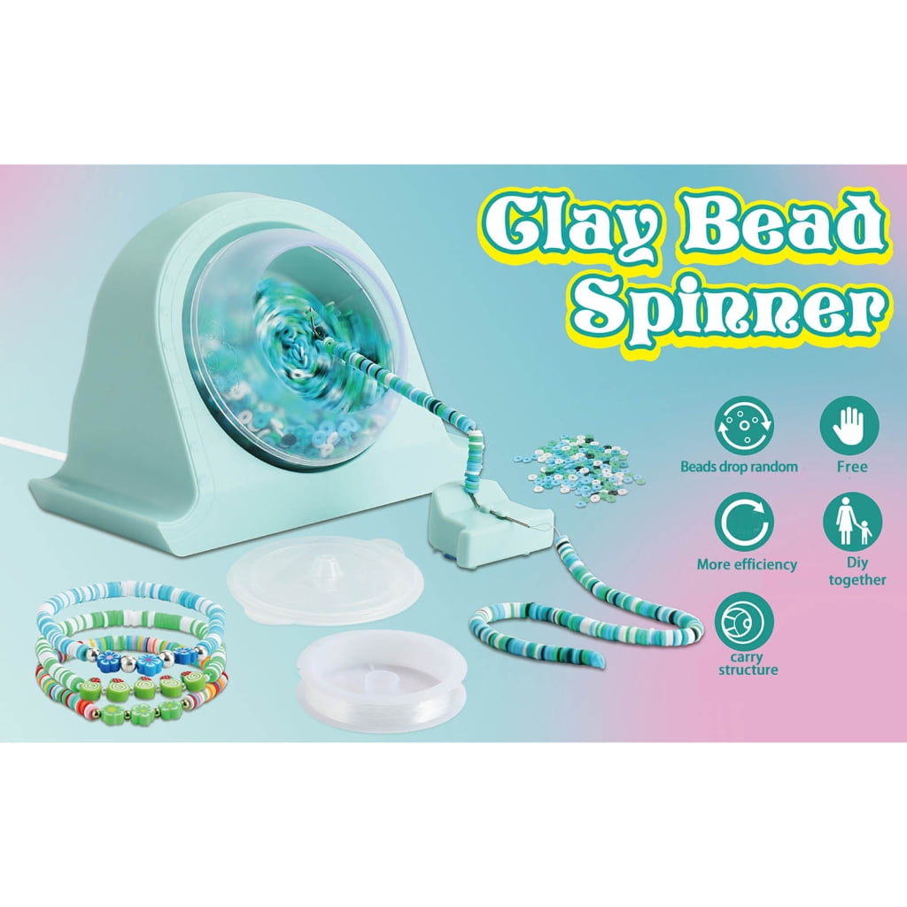 Innovative Bead Spinner Kit Electric Beads Stringing Machine Silicone Bowl with Thread DIY Necklace Making Supplies