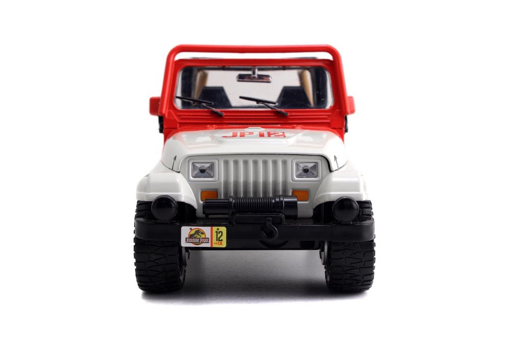 1992 Jeep Wrangler, Jurassic World - Jada Toys 97806/4 - 1/24 Scale Diecast Model Toy Car