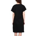 thumbnail image 3 of HDE Women's Cotton Nightgowns Short Sleeve Sleep Dress Black Cat Small-Medium, 3 of 9