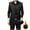 Black, variant on dzxyzu Mens Mid Long Trench Coat Fashion Plus Velvet Solid Color Zipper Pocket Long Workwear Fall Winter Single Breasted Pea Coat Casual Business Warm Overcoat 2024 Winter Saving