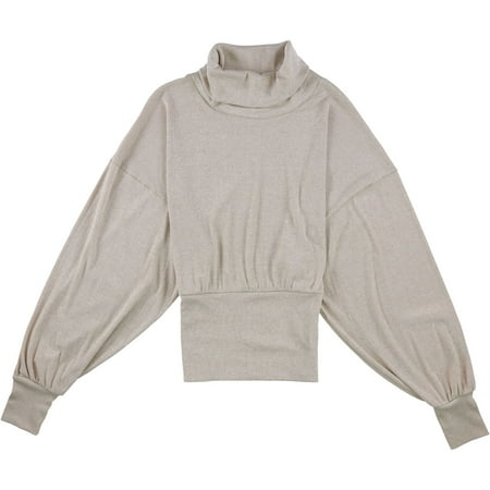 Free People Womens Glam Pullover Sweater, Off-White, X-Small