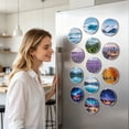 thumbnail image 6 of 10Pcs Acrylic DIY Fridge Magnet Kit, Magnetic Refrigerator Picture Frames, Photo DIY, Clear Acrylic with Adhesive Backing, Suitable for Crafts, Kitchen, Classroom, Party & Office Decoration, A, 6 of 6